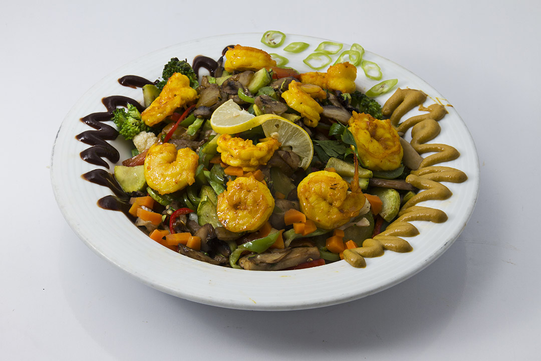  عکس ميگو باسبزيجات